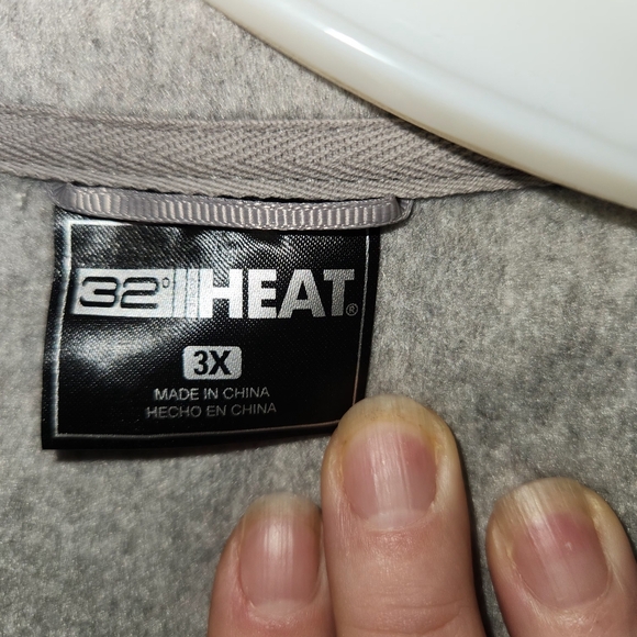 32 Degrees Women's Light Gray Teddy Jacket - Picture 2 of 2